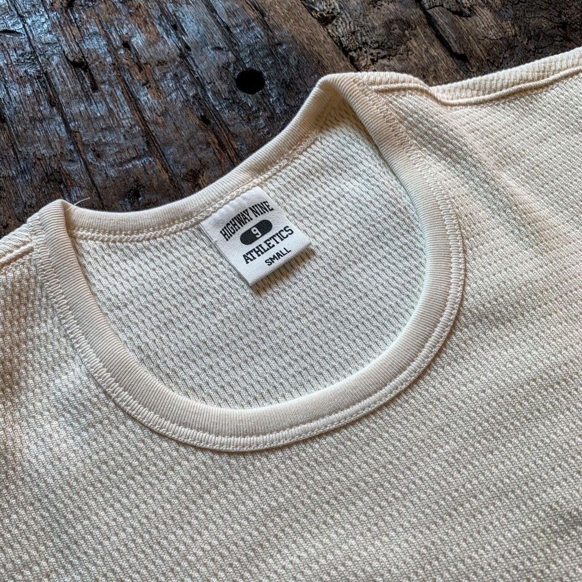 number nine サーマルカットソー　サイズ3 タイム期 HIGHWAY NINE ハイウェイナイン U-NECK ハニカムサーマル S/S