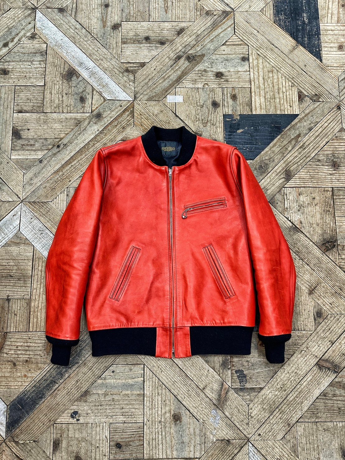 【美品】FINE CREEK　ファインクリーク　Ryan　MA１ 　38 M FINE CREEK ＆CO【Ryan / ﾗｲｱﾝ】RED (horse) 2026年2月末