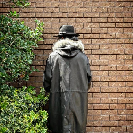 CWORKS【Lur / ﾙﾙ】Leather M65用 hood（BLACK）(FINE CREEK )