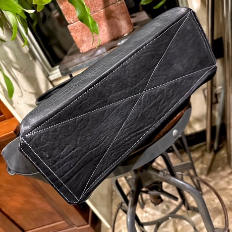 Dutch Leather Company × MASAYOSHI Zip Tote Bag【BLACK series】