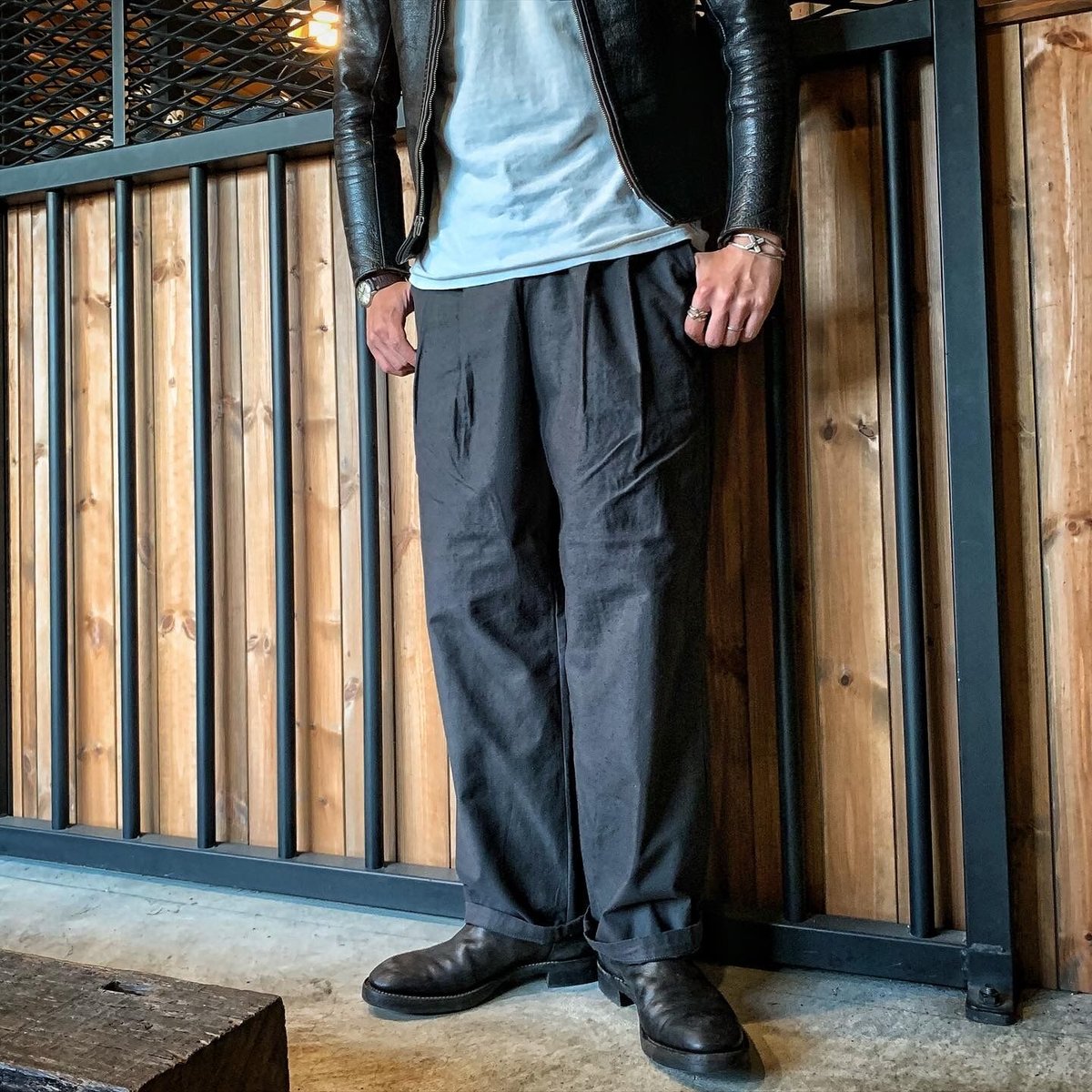 CWORKS 【Meyer /Two Tuck Work Pants】(FINE CREEK