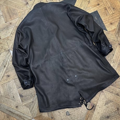 CWORKS【Lur / ﾙﾙ】Leather M65用 hood（BLACK）(FINE CREEK )