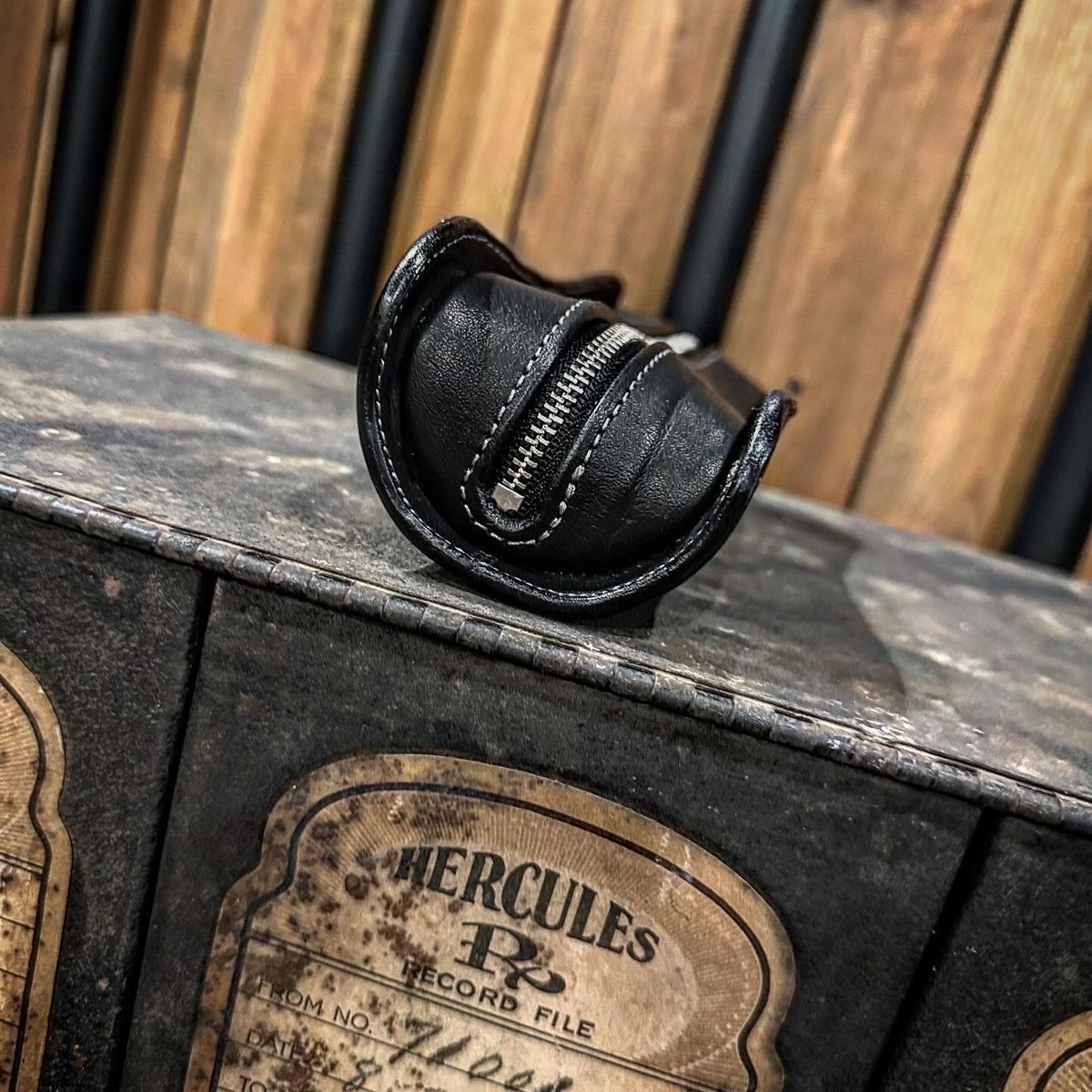 Dutch Leather Company　ペンケース Dutch Leather Company × MASAYOSHI pen case【BLAC