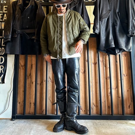 MOSSIR【Lender / ﾚﾝﾀﾞｰ】washable leather sweat pants(ﾌｧｲﾝｸﾘｰｸ)