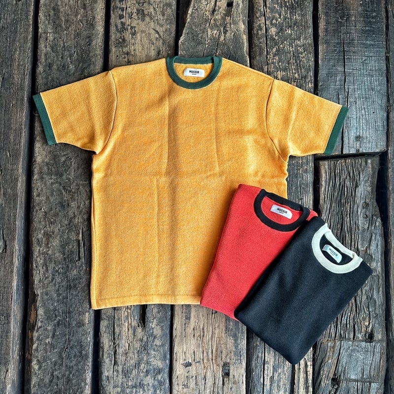 MOSSIR(モシール)【New Jersey / リンガー Knit TEE】 (FINE