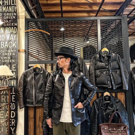 FINE CREEK ＆CO【Drifter / ﾄﾞﾘﾌﾀｰ】 car coat (horse) BLACK