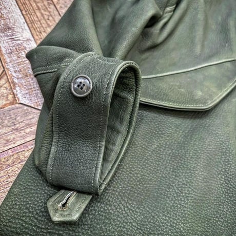CWORKS【Ltail / ﾙﾃｰﾙ】Leather M65 fishtail（OLIVE）(FINE CREEK ) 2025年10月末～2026年6月末入荷予定！！ご予約