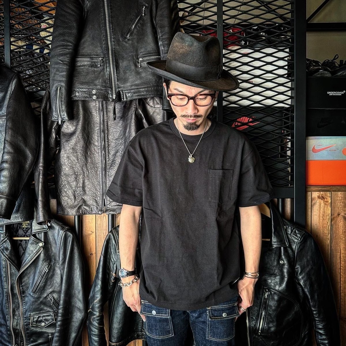 HIGHWAY NINE ハイウェイナイン C-NECK 10/-TENJIKU S/S p...