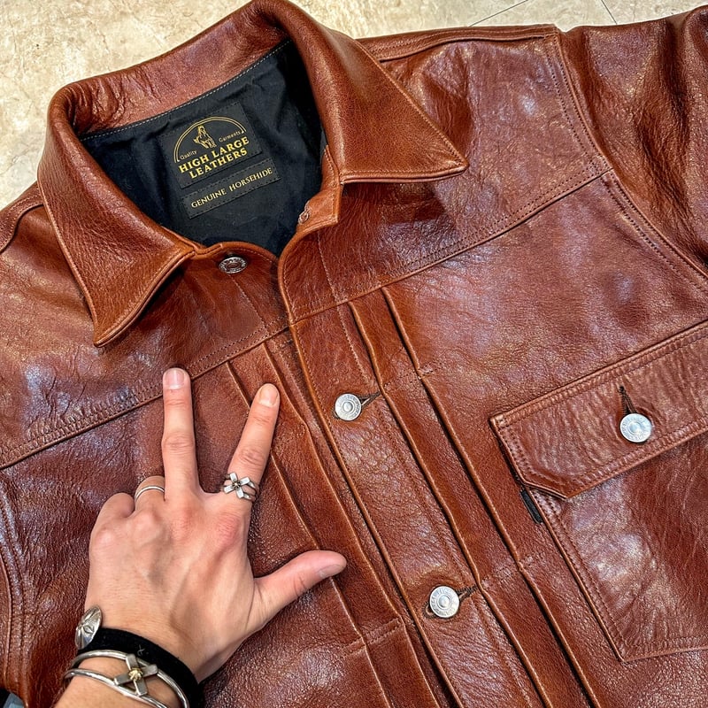 HIGHLARGE LEATHERS【New Castle HTD】1st BROWN 202
