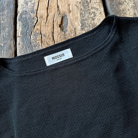 MOSSIR(モシール)【Pleasure / Waffle Boat Neck TEE】 (FINE CREEK )