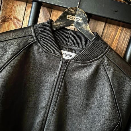 MOSSIR【Lay /ﾚｲ】washable leather track jacket (ﾌｧｲﾝｸﾘｰｸ)