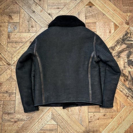 CWORKS【Dout / ﾀﾞｳﾄ】 Mouton riders jacket (BLACK) FINE CREEK