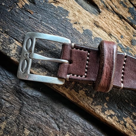 Dutch Leather Company × MASAYOSHI / D belt (Rusted)
