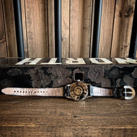Dutch Leather Company ×  MASAYOSHI Watch belt【BLACK series】
