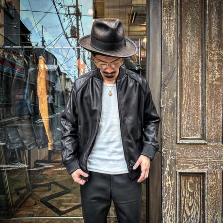 MOSSIR【Lay /ﾚｲ】washable leather track jacket (ﾌｧｲﾝｸﾘｰｸ)
