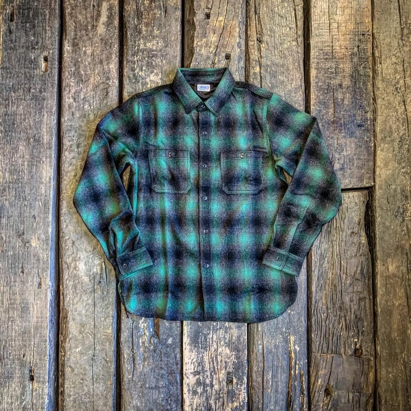 CWORKS 【Jaime /wool shirt】 (FINE CREEK ) | ・ ・