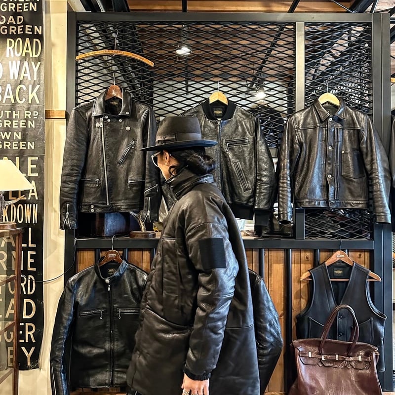 CWORKS【Len / レン】Leather MONSTER PARKA (FINE CRE