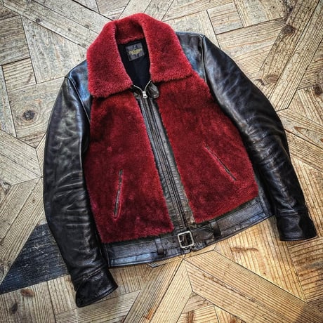 FINE CREEK ＆CO【Innocence / ｲﾉｾﾝｽ】grizzly JKT (Horse)（BLACK×RED）