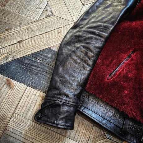 FINE CREEK ＆CO【Innocence / ｲﾉｾﾝｽ】grizzly JKT (Horse)（BLACK×RED）