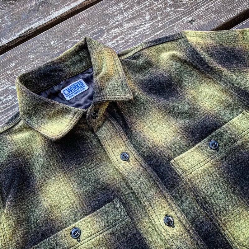 CWORKS 【Jaime /wool shirt】 (FINE CREEK ) | ・ ・