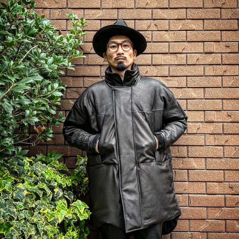CWORKS【Len / レン】Leather MONSTER PARKA (FINE CRE