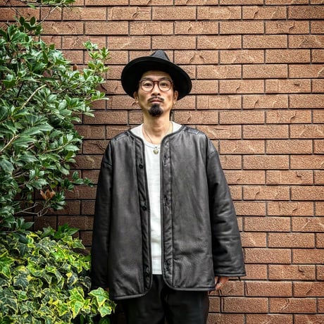 CWORKS【Lin /ﾘﾝ】Leather M65用 liner（BLACK）(FINE CREEK )