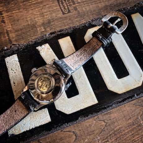 Dutch Leather Company ×  MASAYOSHI Watch belt【BLACK series】