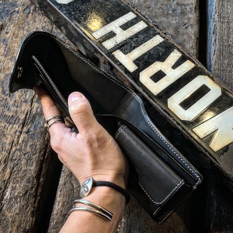 Dutch Leather Company × MASAYOSHI billfold【BLAC