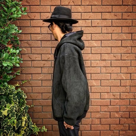 CWORKS【Crispy / ｸﾘｽﾋﾟｰ 】Deer suede (BLACK)(FINE CREEK )