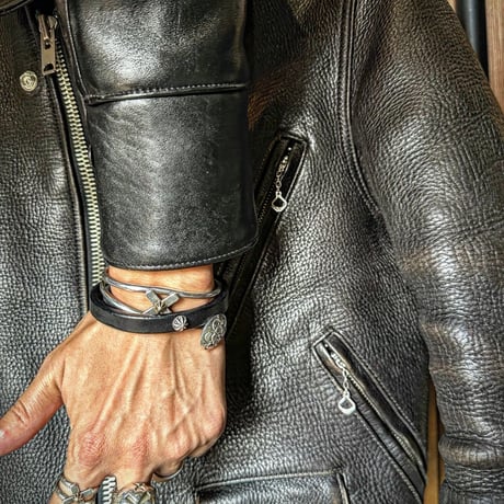 Dutch Leather Company × MASAYOSHI bracelet 【BLACK series】