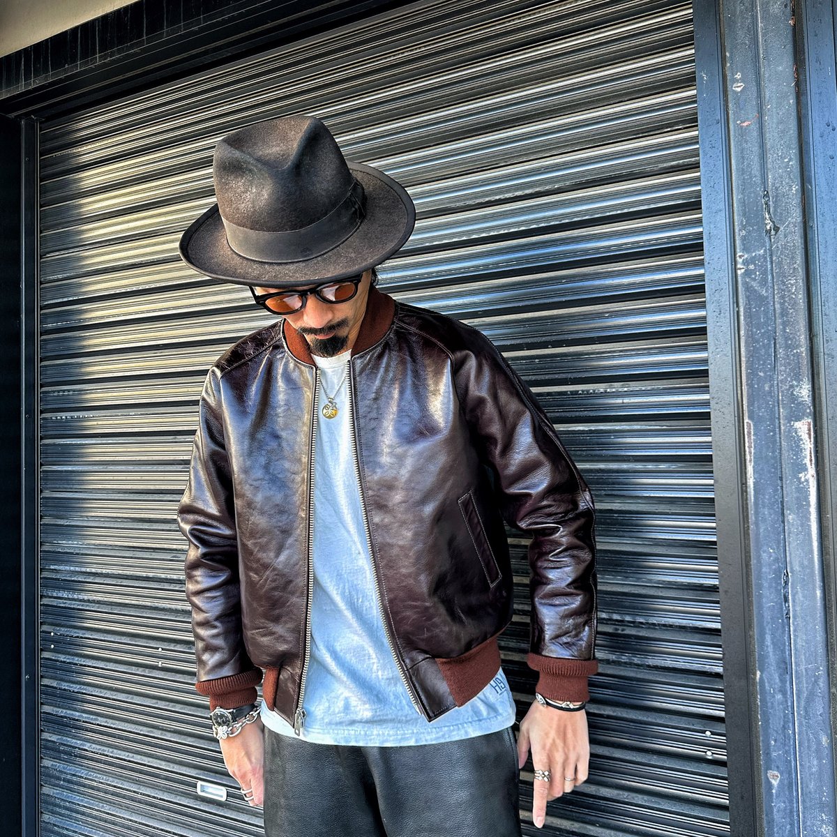 FOUNTAINHEAD LEATHER【LAMBDA/ ラムダ】【BROWN】 | ・ ・・