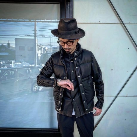FINE CREEK ＆CO【Law / ロー】ﾚｻﾞｰﾀﾞｳﾝﾍﾞｽﾄ（BLACK) 2026年11月末〜2027年2月末入荷予定分！！ご予約