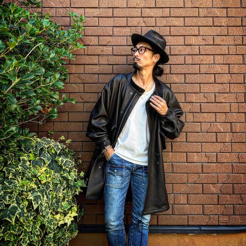 CWORKS【Lur / ﾙﾙ】Leather M65用 hood（BLACK）(FINE C