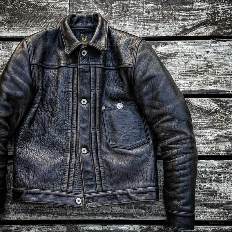 超希少FINE CREEK LEATHERS【Richmond S66】Tバック - レザージャケット