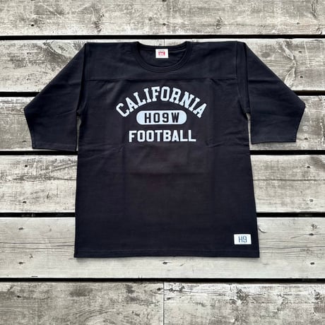 HIGHWAY NINE ハイウェイナイン  10/-TENJIKU ROUGH FIT FOOT BALL PRINT Tee「CALIFORNIA」