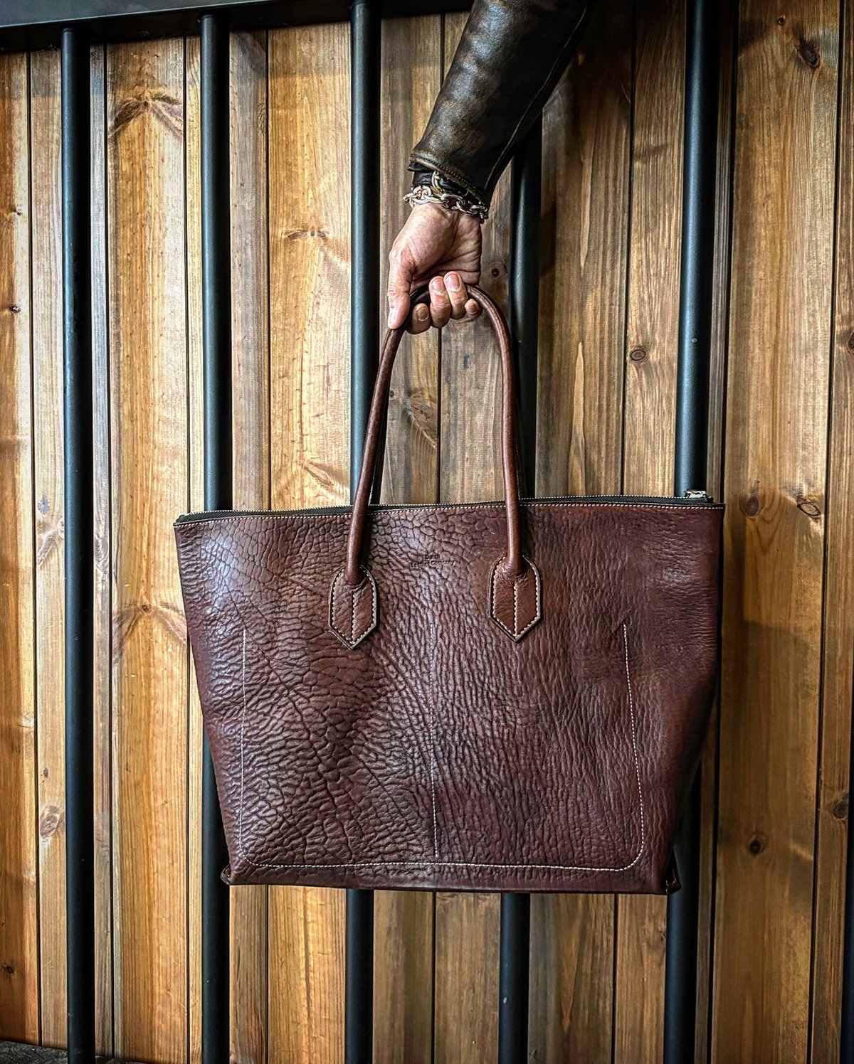 Dutch Leather Company × MASAYOSHI Zip Tote Bag