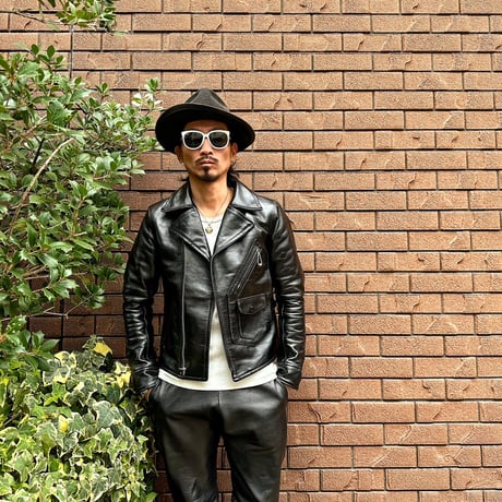 FINE CREEK ＆CO【Billheimer / ﾋﾞﾙﾊｲﾏｰ】Double AVIATOR JKT (horse)BLACK 2026年2月末～2026年12月末入荷予定！！ご予約