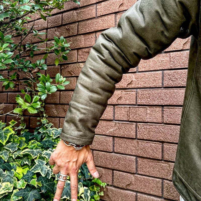 CWORKS【Scope】All Leather N-1 deck jacket OLIVE