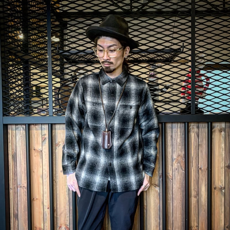 CWORKS 【Jaime /wool shirt】 (FINE CREEK ) | ・ ・