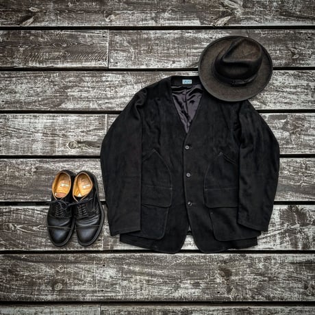 CWORKS【Biscuits / ﾋﾞｽｹｯﾂ】Deer suede (BLACK)(FINE CREEK )