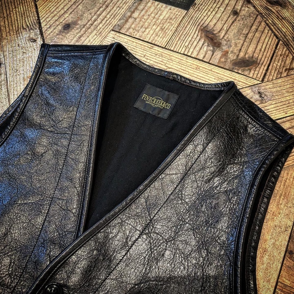 FINE CREEK &CO 【Jefferson / ジェファーソン】 レザーベスト( FINE CREEK &CO 【Jefferson / ジェファーソン】 レザーベスト(