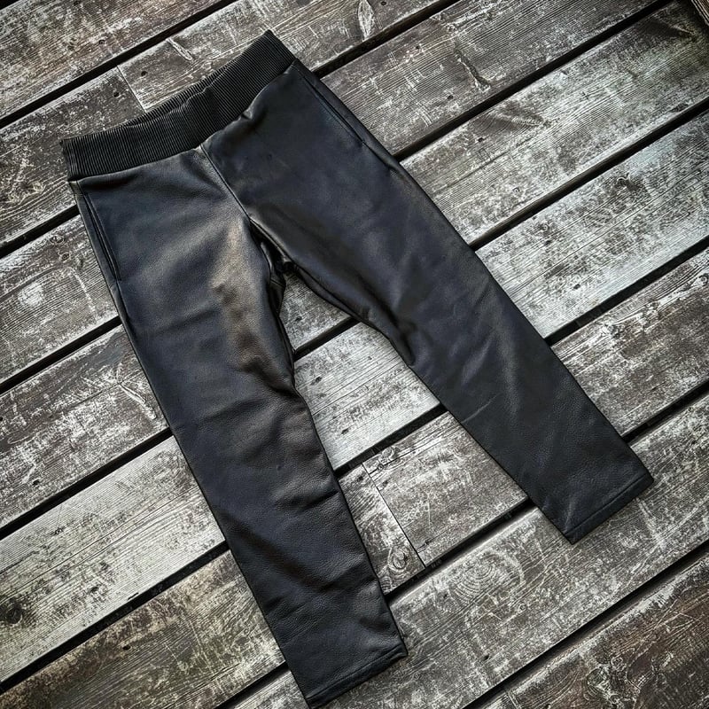 MOSSIR【Lender / ﾚﾝﾀﾞｰ】washable leather sweat pa