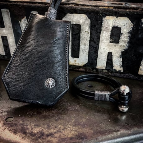 Dutch Leather Company × MASAYOSHI array bracelet【BLACK series】