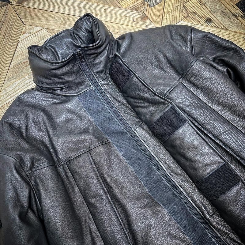CWORKS【Len / レン】Leather MONSTER PARKA (FINE CRE