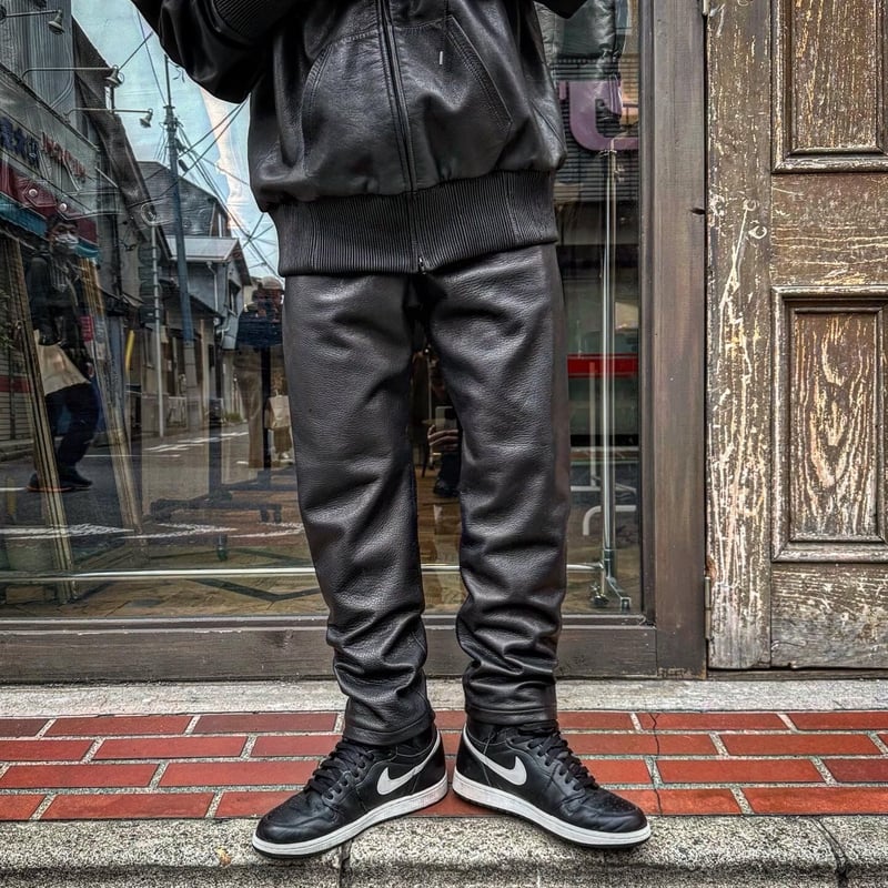 MOSSIR 『ウォッシャブルレザーテーパードパンツ”レンダー”」　完売品 MOSSIR【Lender / ﾚﾝﾀﾞｰ】washable leather sweat pa