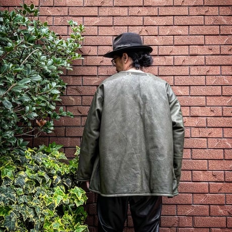 CWORKS【Lin /ﾘﾝ】Leather M65用 liner（OLIVE）(FINE CREEK )
