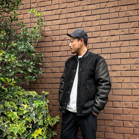 CWORKS【Leaward / ﾘﾜｰﾄﾞ】All Deer Leather Award jacket(BLACK)