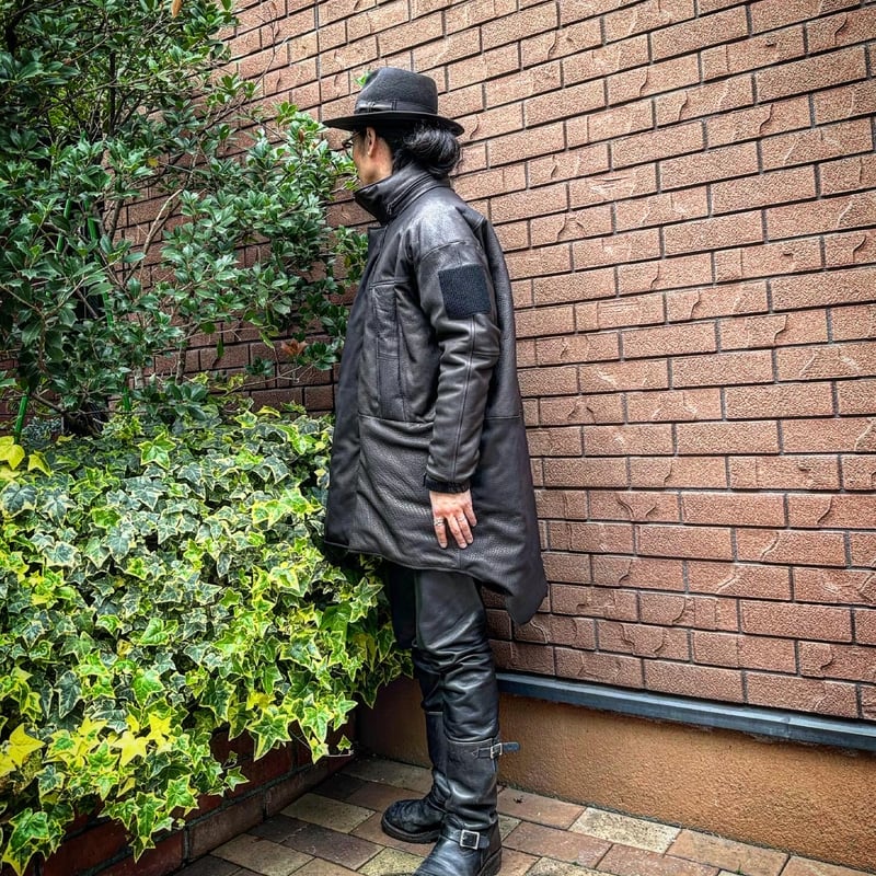 CWORKS【Len / レン】Leather MONSTER PARKA (FINE CRE