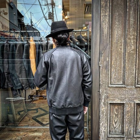 MOSSIR【Lay /ﾚｲ】washable leather track jacket (ﾌｧｲﾝｸﾘｰｸ)