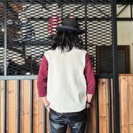 MOSSIR(モシール)【Carpenter / Baseball  Knit TEE】 (FINE CREEK )